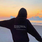 Soft Warm Oversized Women's Hoodie With Quote