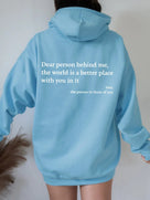 Soft Warm Oversized Women's Hoodie With Quote