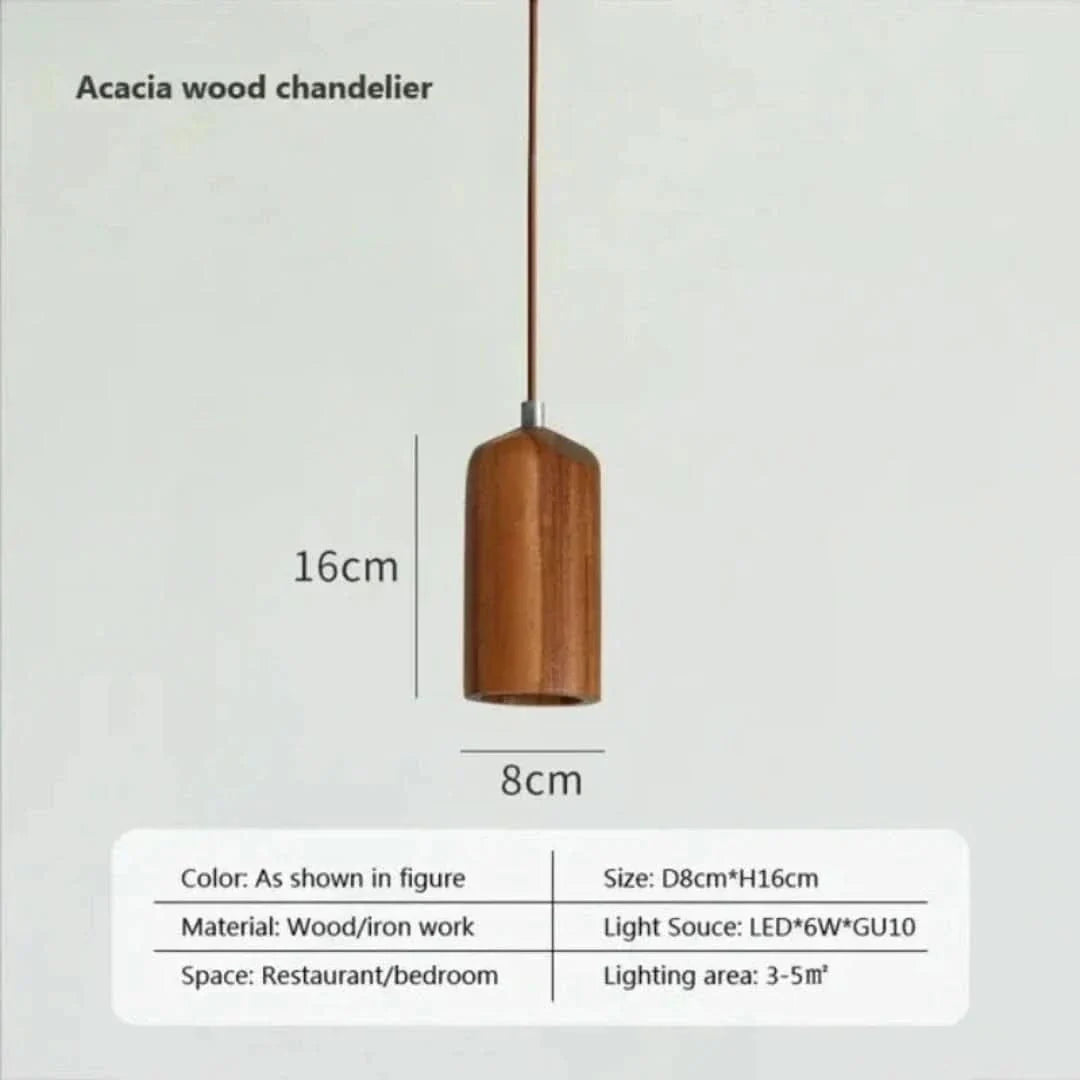TimberEssence - Scandinavian Wooden Pendant Light