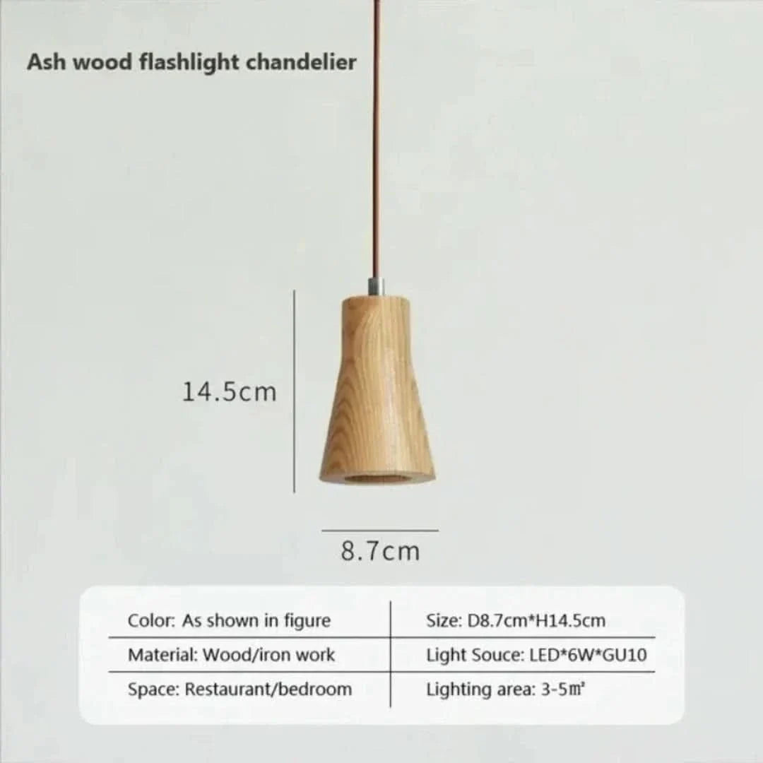 TimberEssence - Scandinavian Wooden Pendant Light