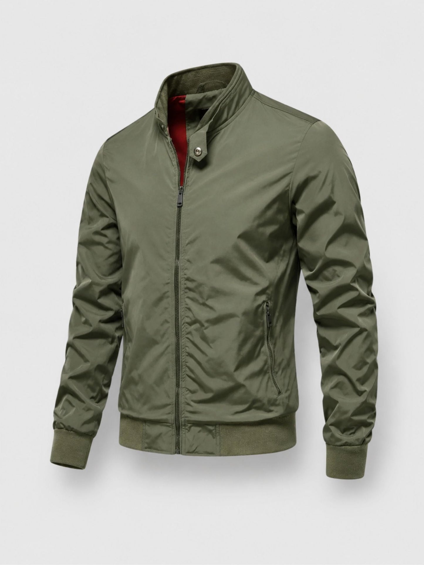 Hugo | Bomber Jacket with Stand-Up Collar and Zip Closure
