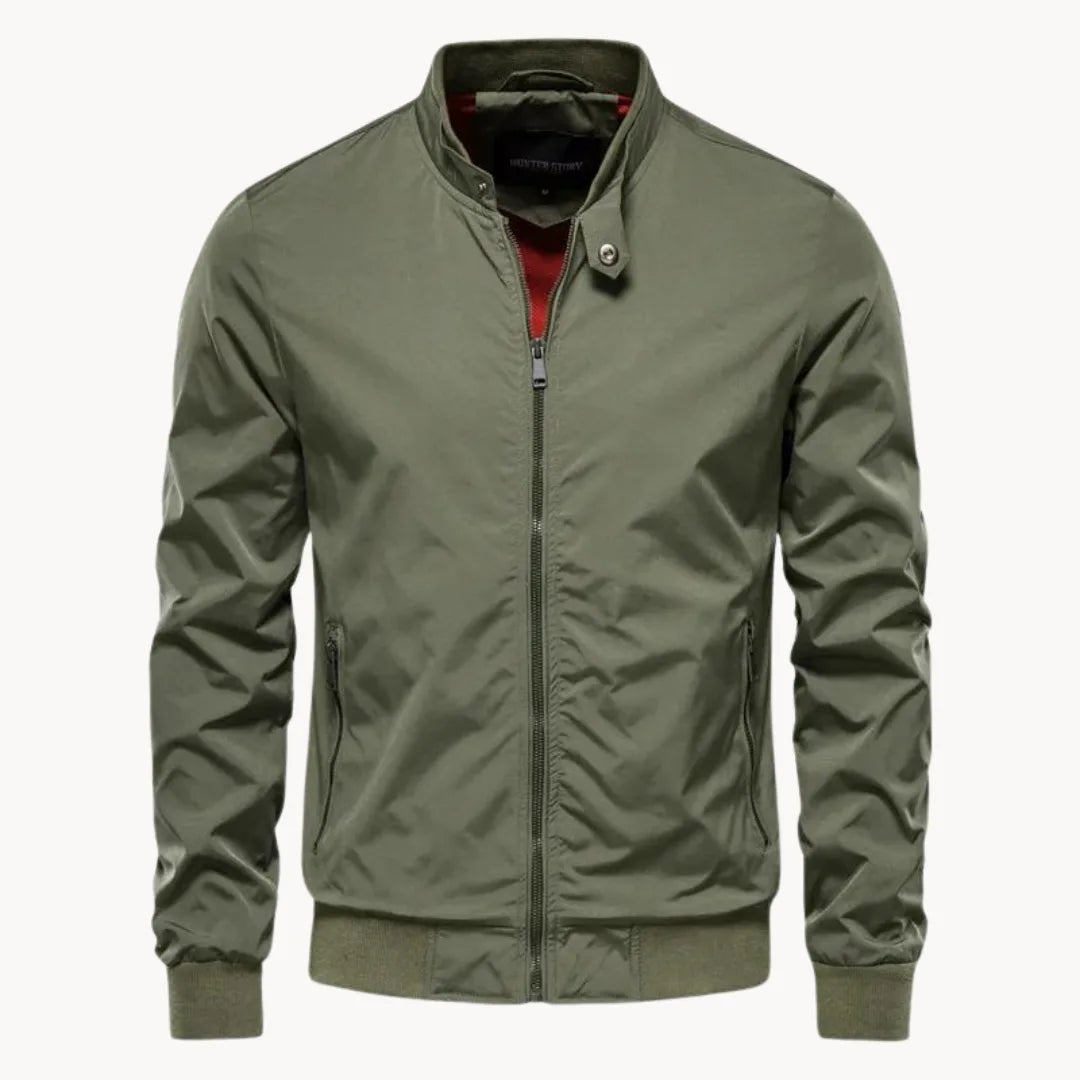 Hugo | Bomber Jacket with Stand-Up Collar and Zip Closure