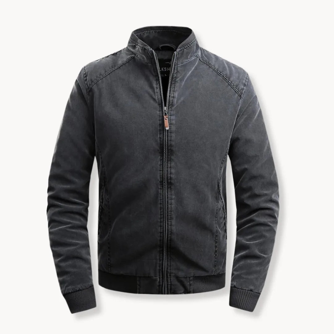Hugo | Casual jacket with stand-up collar and zip fastening