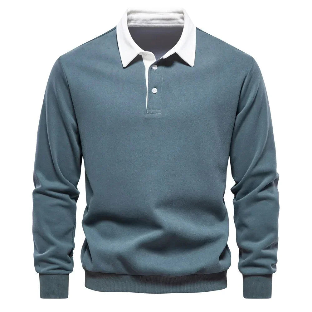 Hugo – Men's Polo Shirt with Long Sleeves