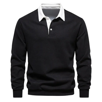 Hugo – Men's Polo Shirt with Long Sleeves