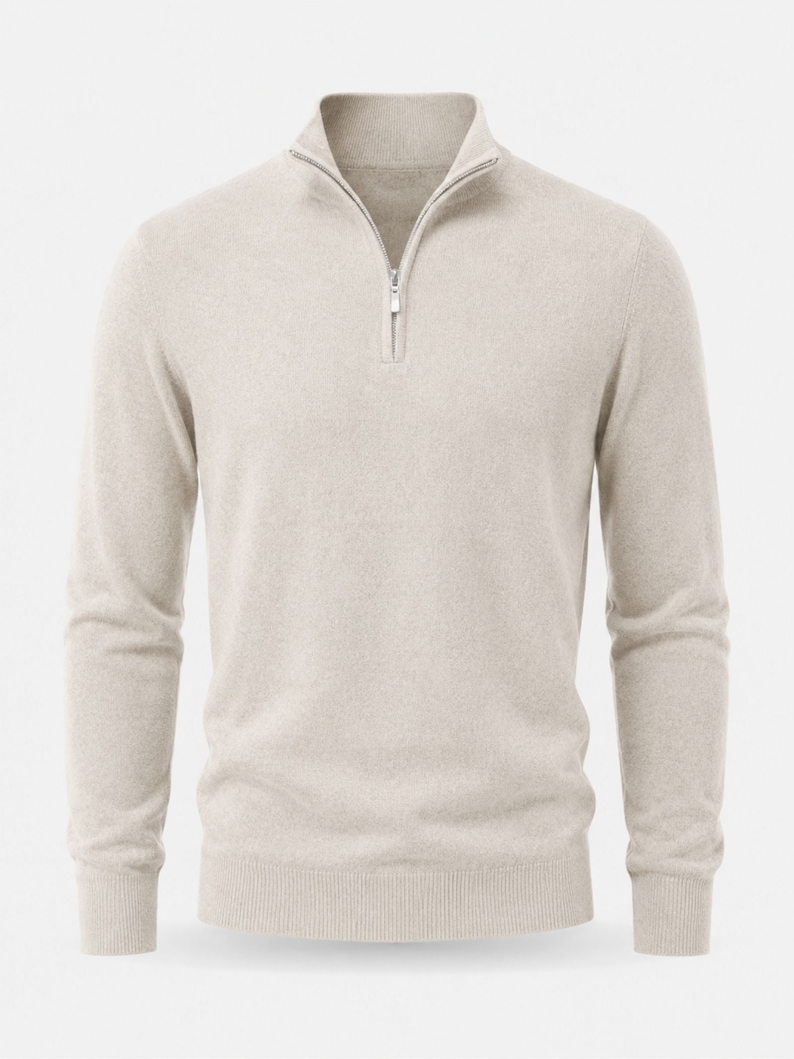 Hugo Merino Wool Men's V-Neck Jumper with Zip
