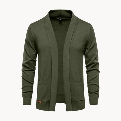 Hugo | Open cardigan with v-neck and long sleeves