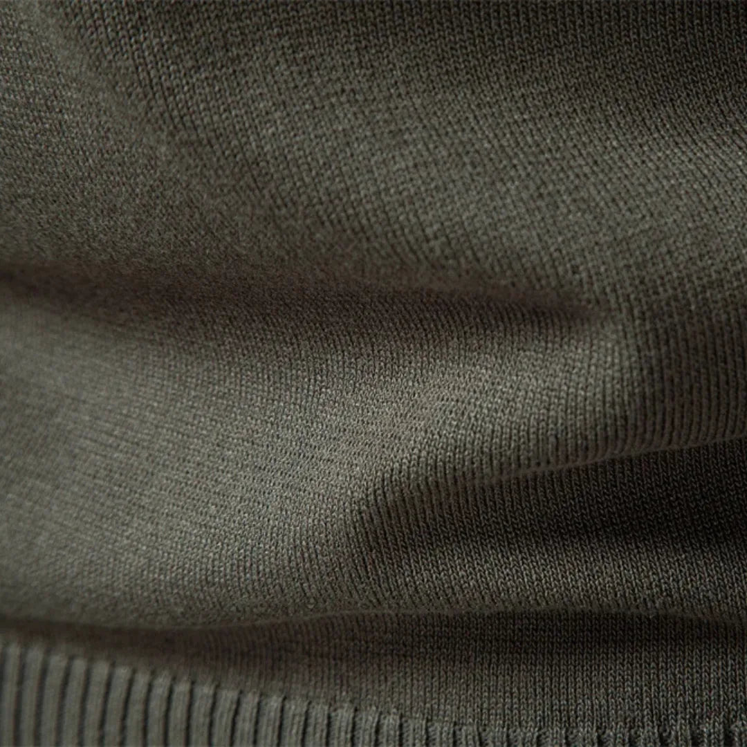Hugo | Polo with Ribbed Pattern and Short Zip