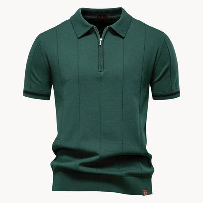 Hugo | Polo with Short Zip and Classic Collar