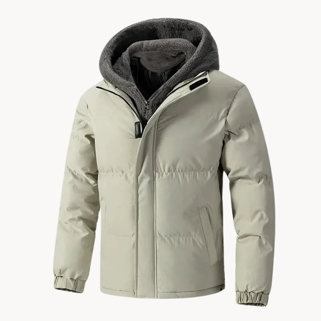 Hugo | Quilted Jacket with Hood and Elastic Cuffs