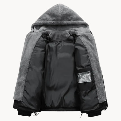 Hugo | Quilted Jacket with Hood and Elastic Cuffs