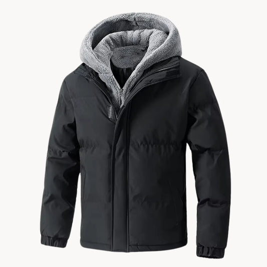 Hugo | Quilted Jacket with Hood and Elastic Cuffs