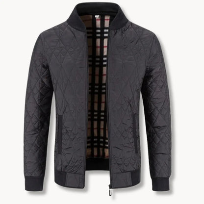 Hugo | Quilted Jacket with Zip and Round Neck