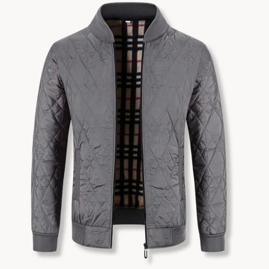 Hugo | Quilted Jacket with Zip and Round Neck
