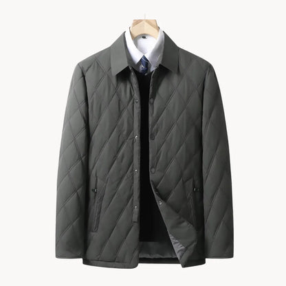 Hugo | Quilted jacket with classic collar and button closure