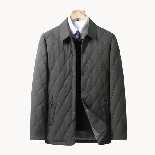 Hugo | Quilted jacket with classic collar and button closure