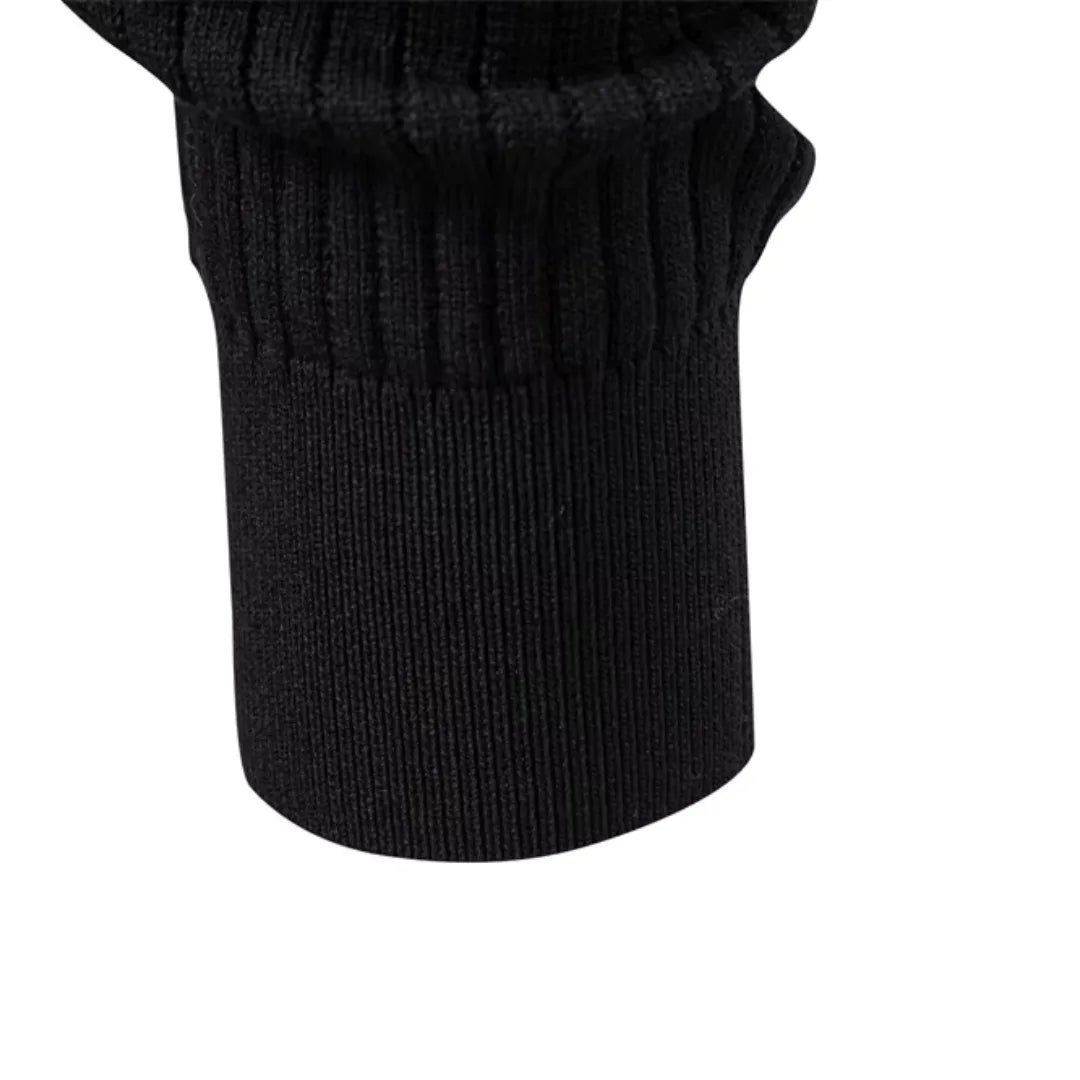 Hugo | Ribbed Sweater with Round Neck and Button Closure