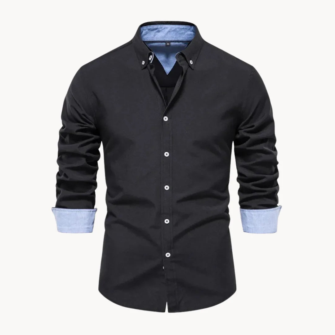 Hugo | Shirt with Button-Down Collar and Long Sleeves