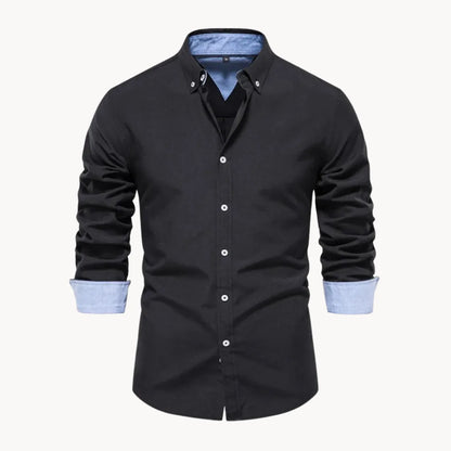 Hugo | Shirt with Button-Down Collar and Long Sleeves