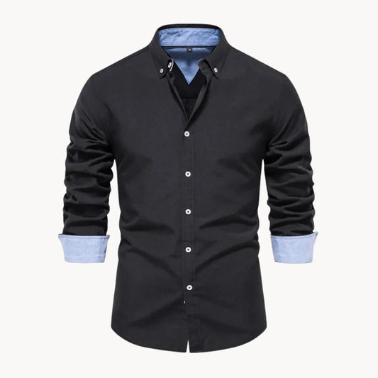 Hugo | Shirt with Button-Down Collar and Long Sleeves