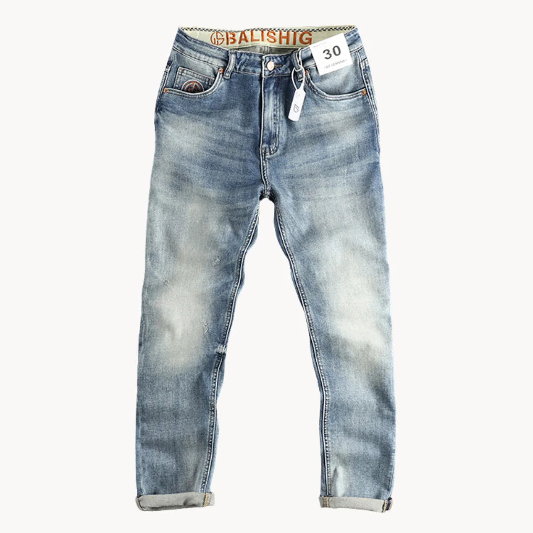 Hugo | Slim fit jeans in light blue washed denim