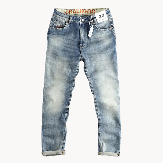 Hugo | Slim fit jeans in light blue washed denim