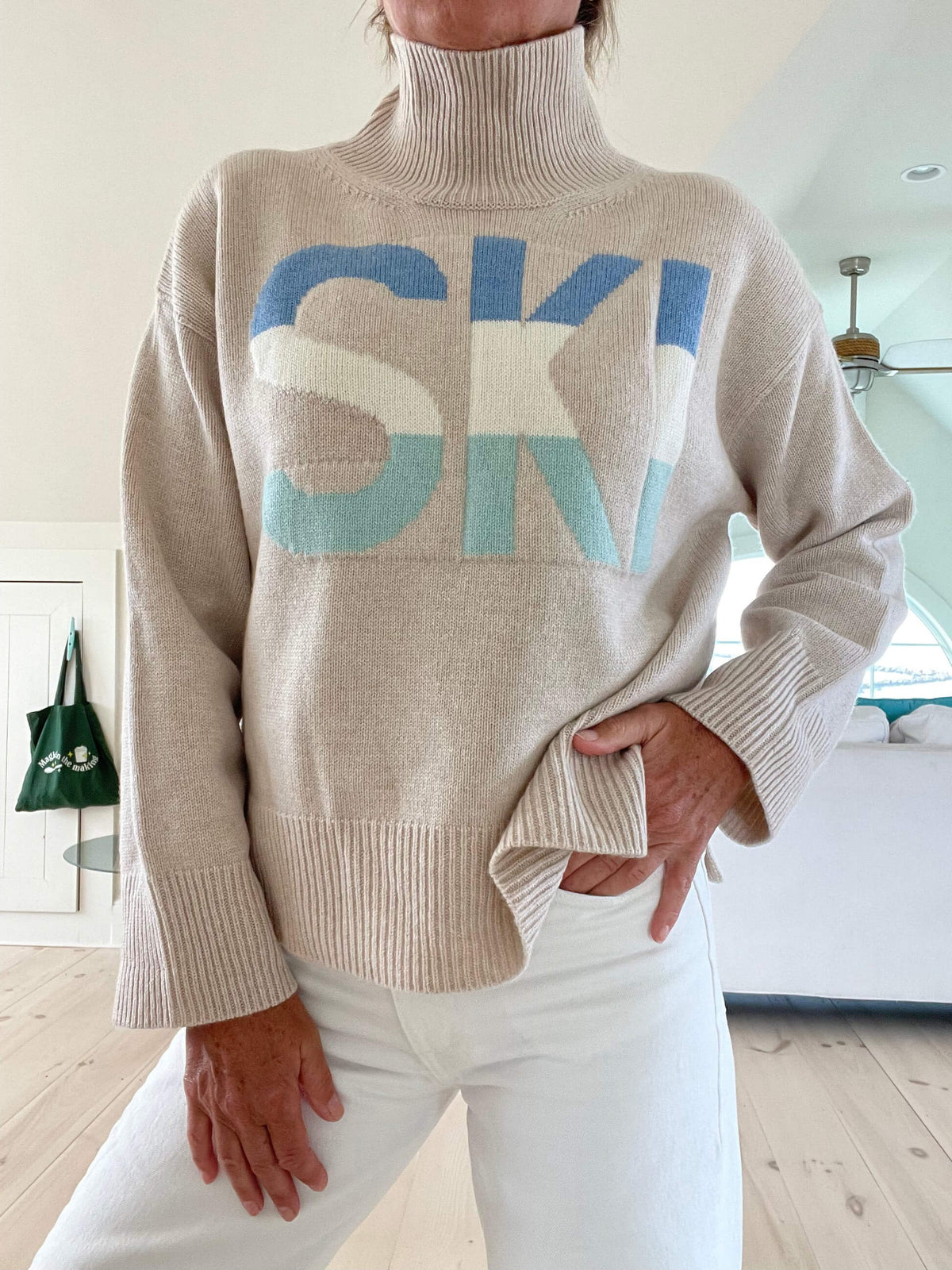 Winter Ski Roll Neck for Women Knitted Warm and Soft