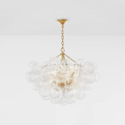 Candeeiro de teto Cluster Ribbed Bubble - Design luxuoso e elegante