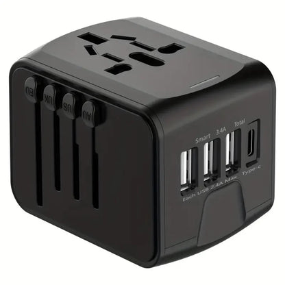International Travel Plug Adapter Compact, Safe and Fast Charging for Worldwide Use