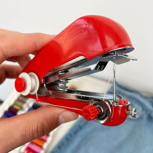 Máquina de coser portátil y compacta con kit completo de inicio