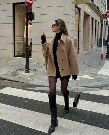 Cappotto chic moderno - Cappotto oversize elegante per giornate all'insegna dello stile