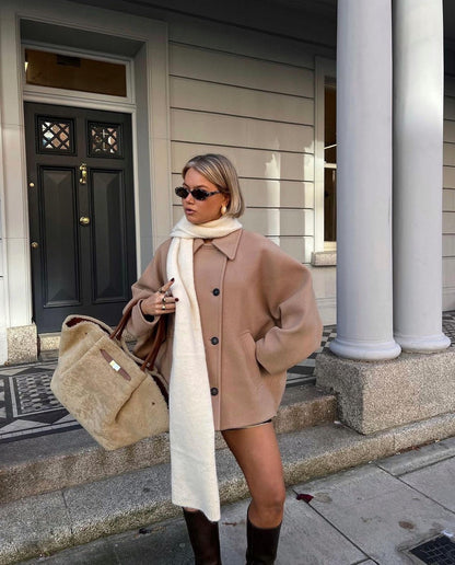 Cappotto chic moderno - Cappotto oversize elegante per giornate all'insegna dello stile