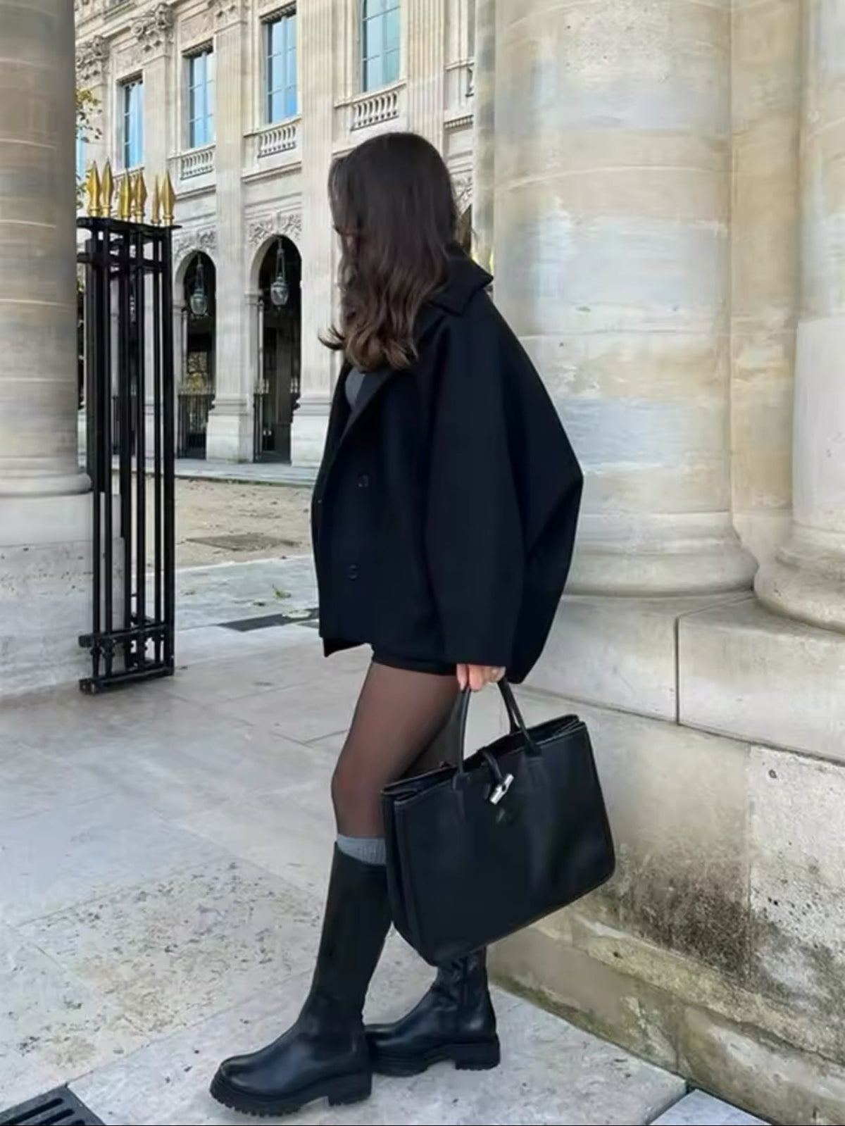 Cappotto chic moderno - Cappotto oversize elegante per giornate all'insegna dello stile