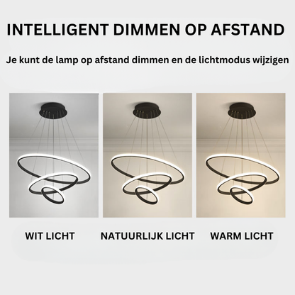 Candeeiro de teto LED moderno para interiores luxuosos