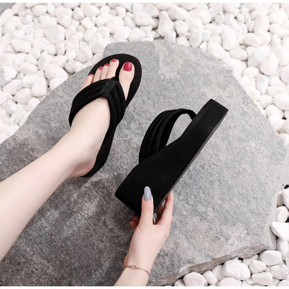 Orthopaedic Black Comfort Slippers - Anna