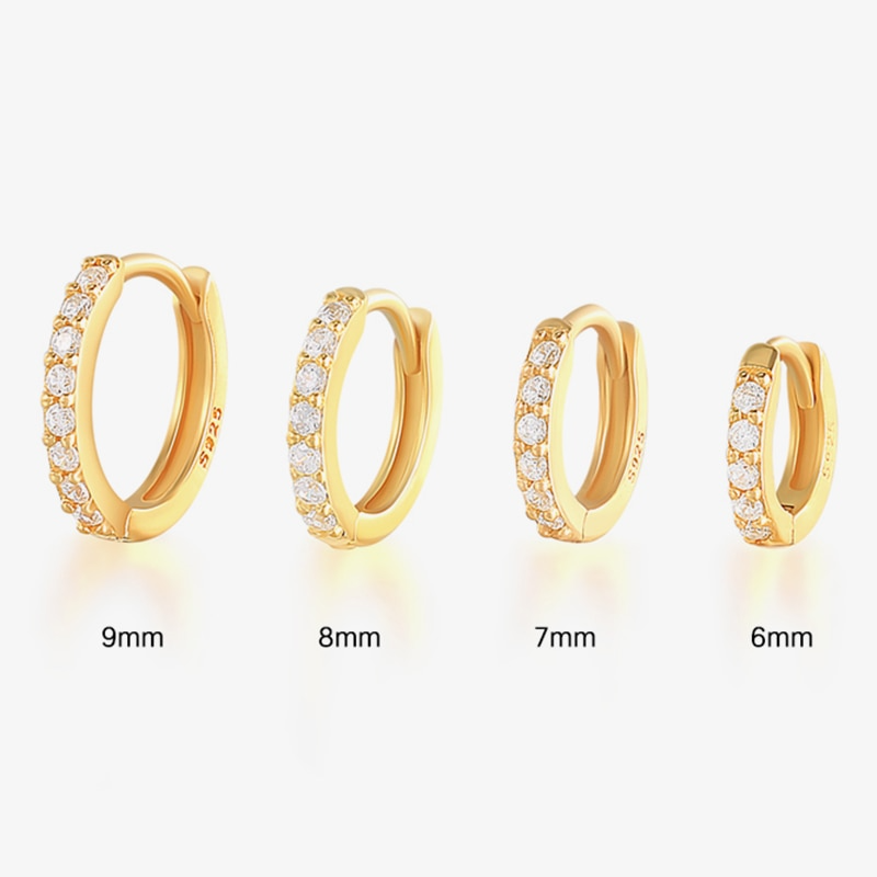 Suze – Brincos pavé deslumbrantes para um visual elegante