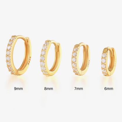 Suze – Brincos pavé deslumbrantes para um visual elegante