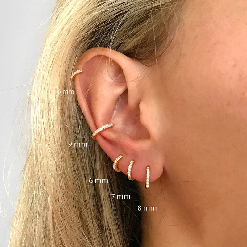 Suze – Brincos pavé deslumbrantes para um visual elegante