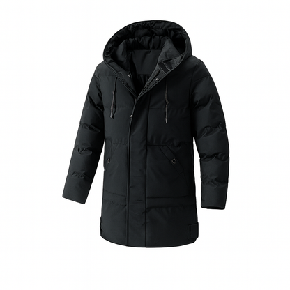 Insulated hooded jacket for men