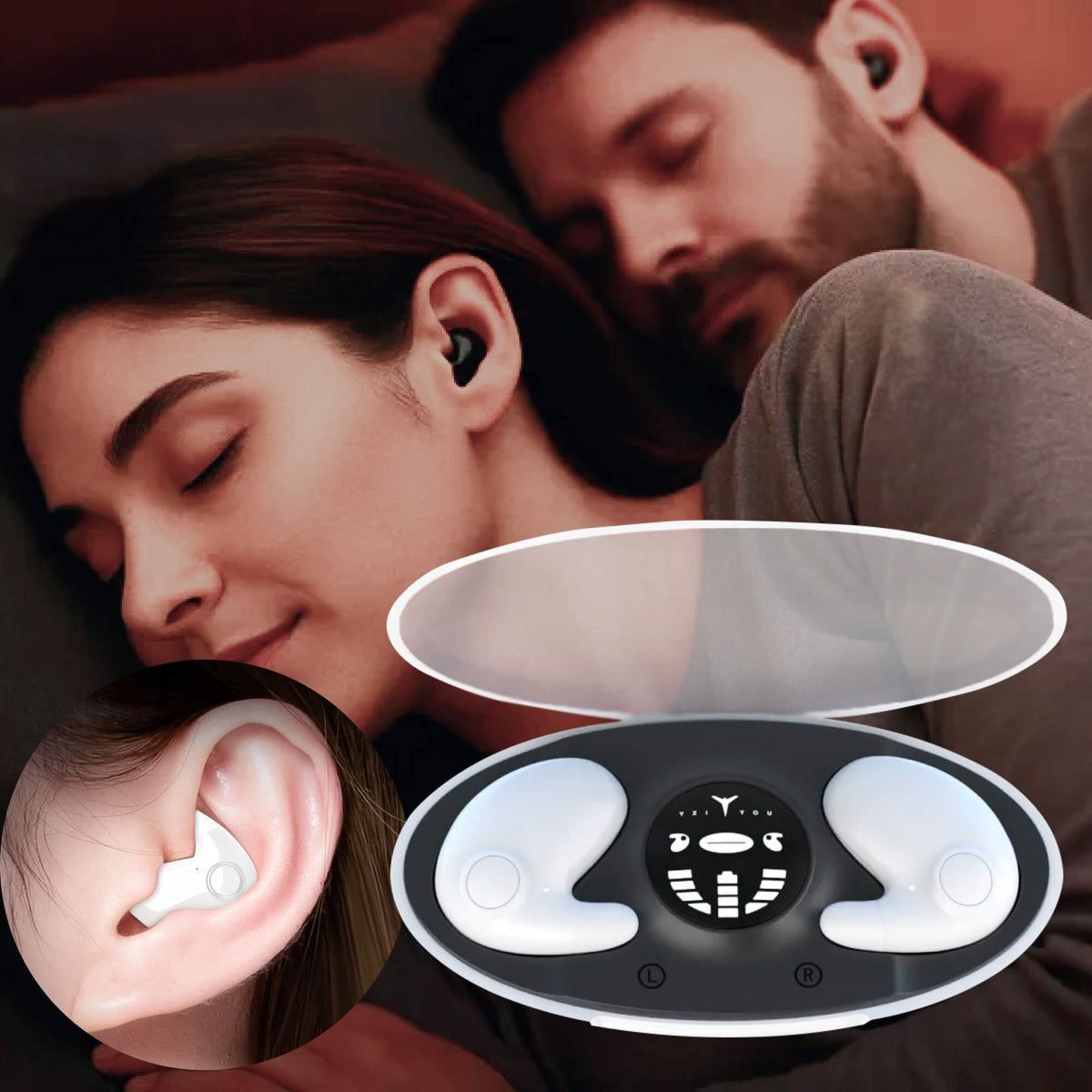 Tapones para dormir DreamBeats - comodidad invisible con cancelación de ruido