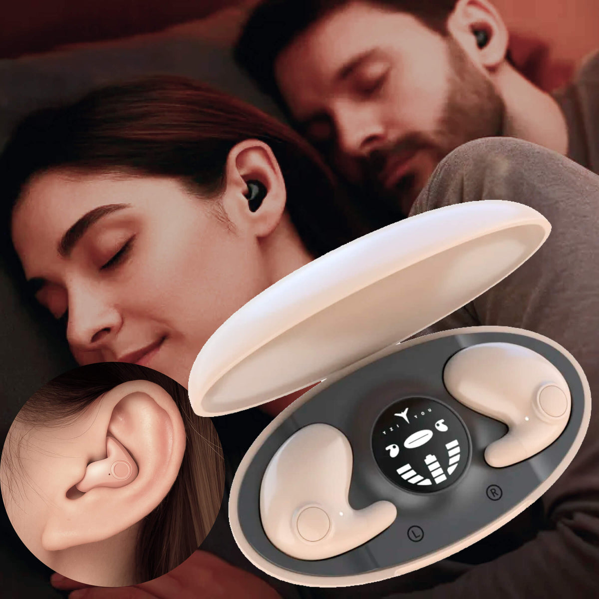 Tapones para dormir DreamBeats - comodidad invisible con cancelación de ruido