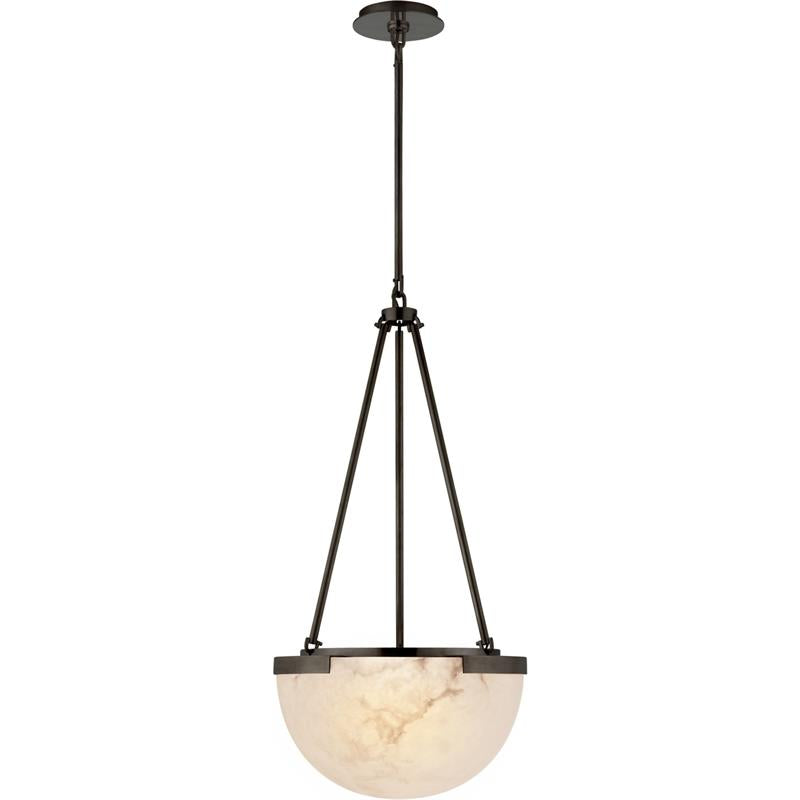 Candelabro Luxe de alabastro con detalles dorados