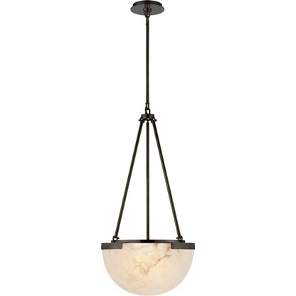 Candelabro Luxe de alabastro con detalles dorados