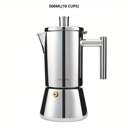 Moka italiana - Design in acciaio inossidabile - Caffè perfetto in modo facile e veloce