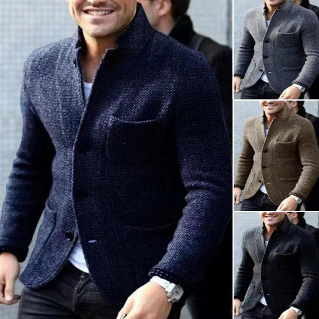 Owen - Knitted vest with pockets for men