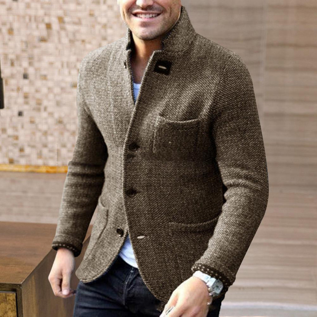 Owen - Knitted vest with pockets for men