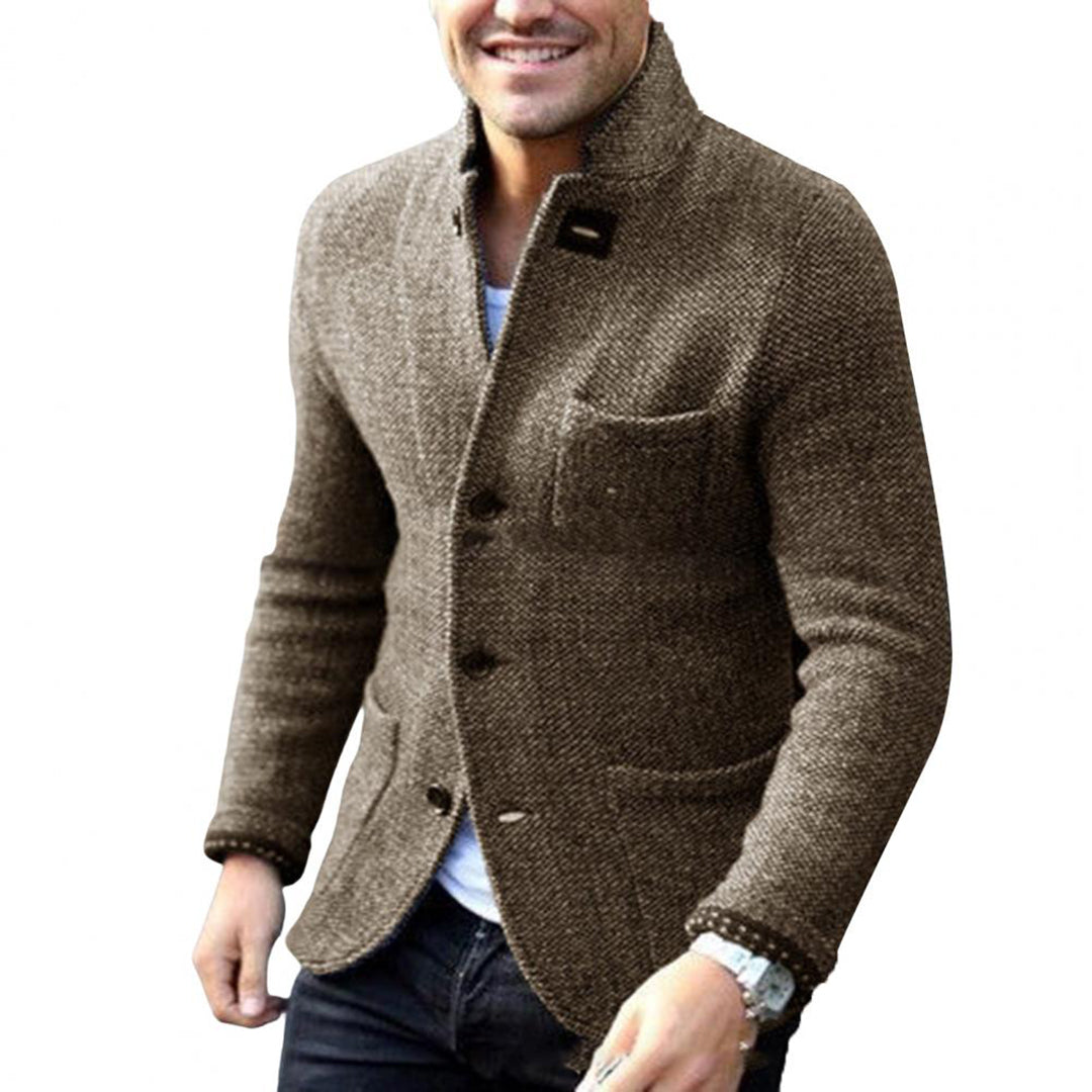 Owen - Knitted vest with pockets for men