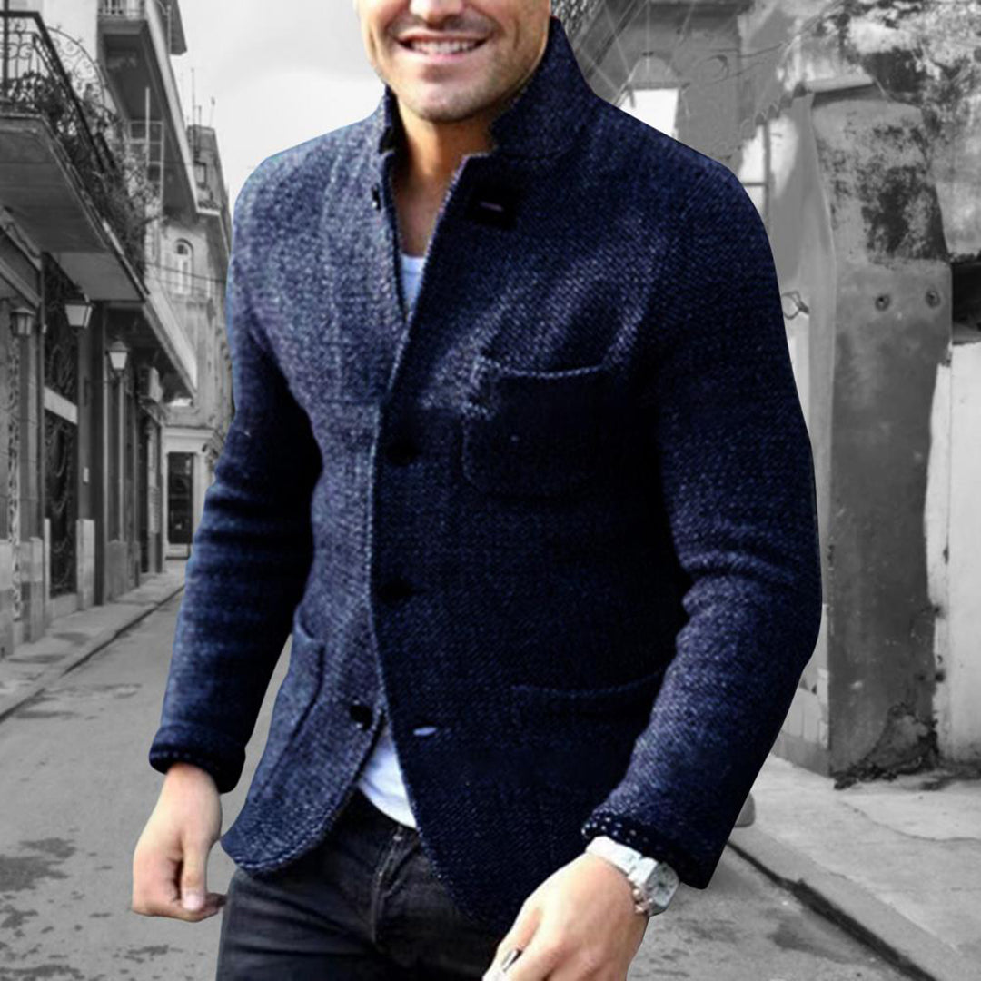 Owen - Knitted vest with pockets for men