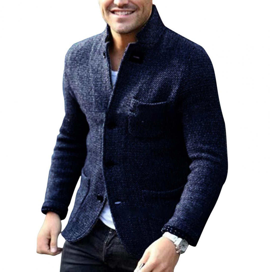 Owen - Knitted vest with pockets for men