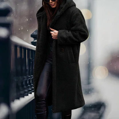 Weiche Fleecejacke mit Kapuze für Damen – Eris